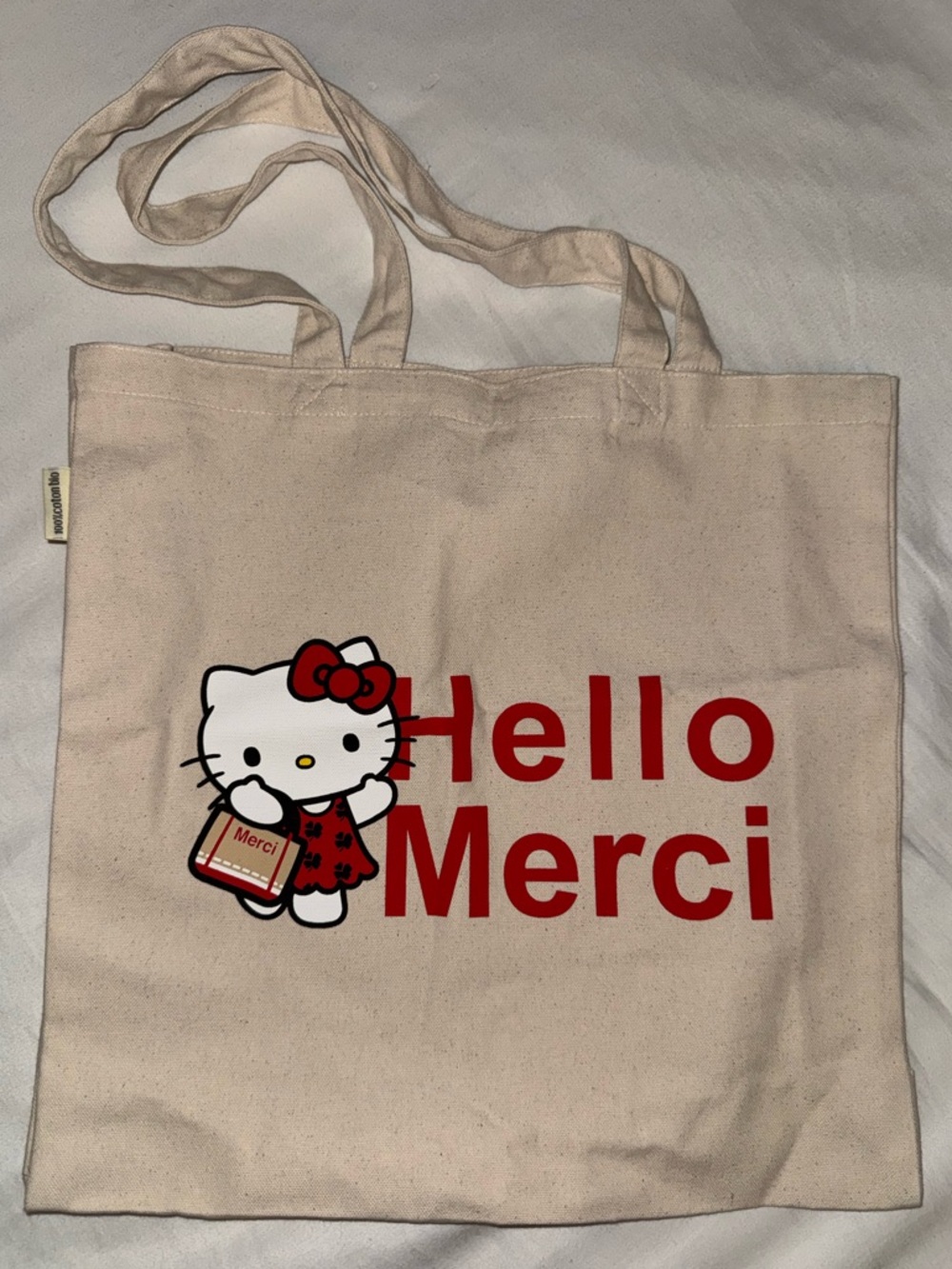New Hello Kitty x Merci Paris Canvas Tote Bag